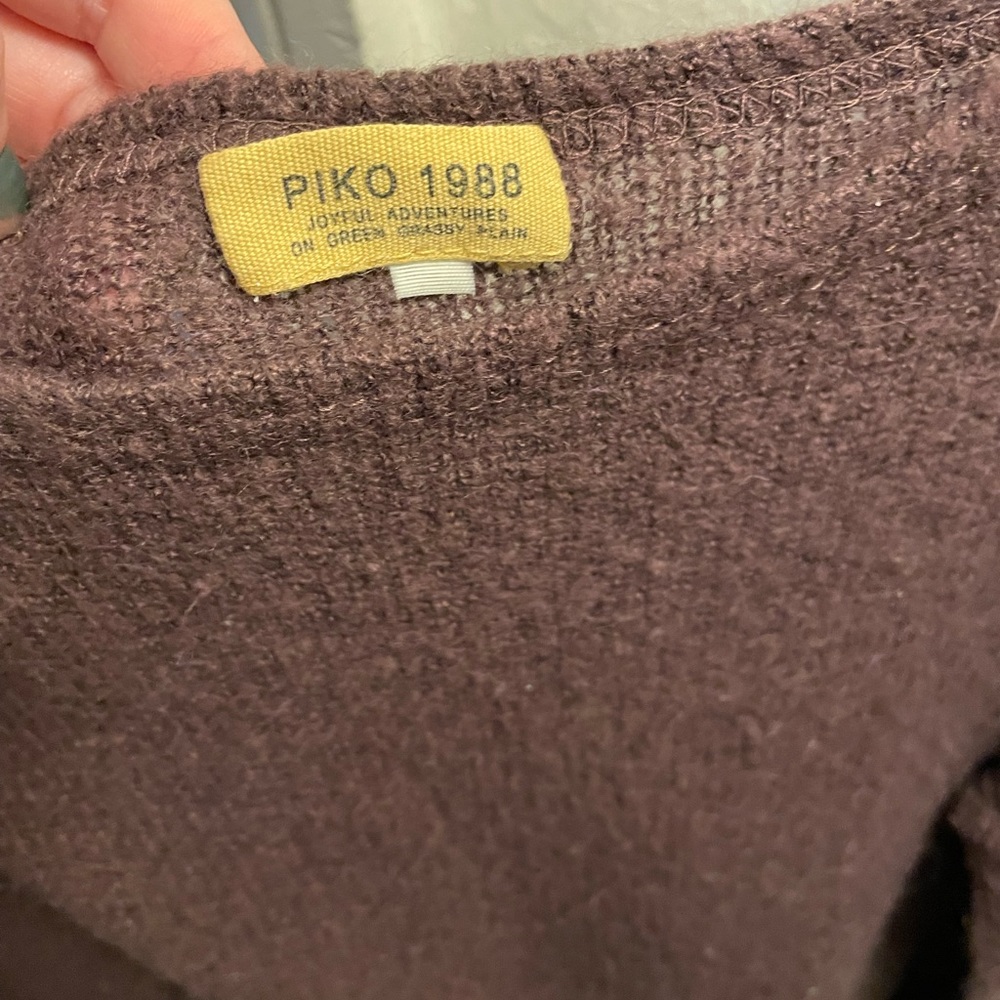 Dusty Purple Piko Sweater